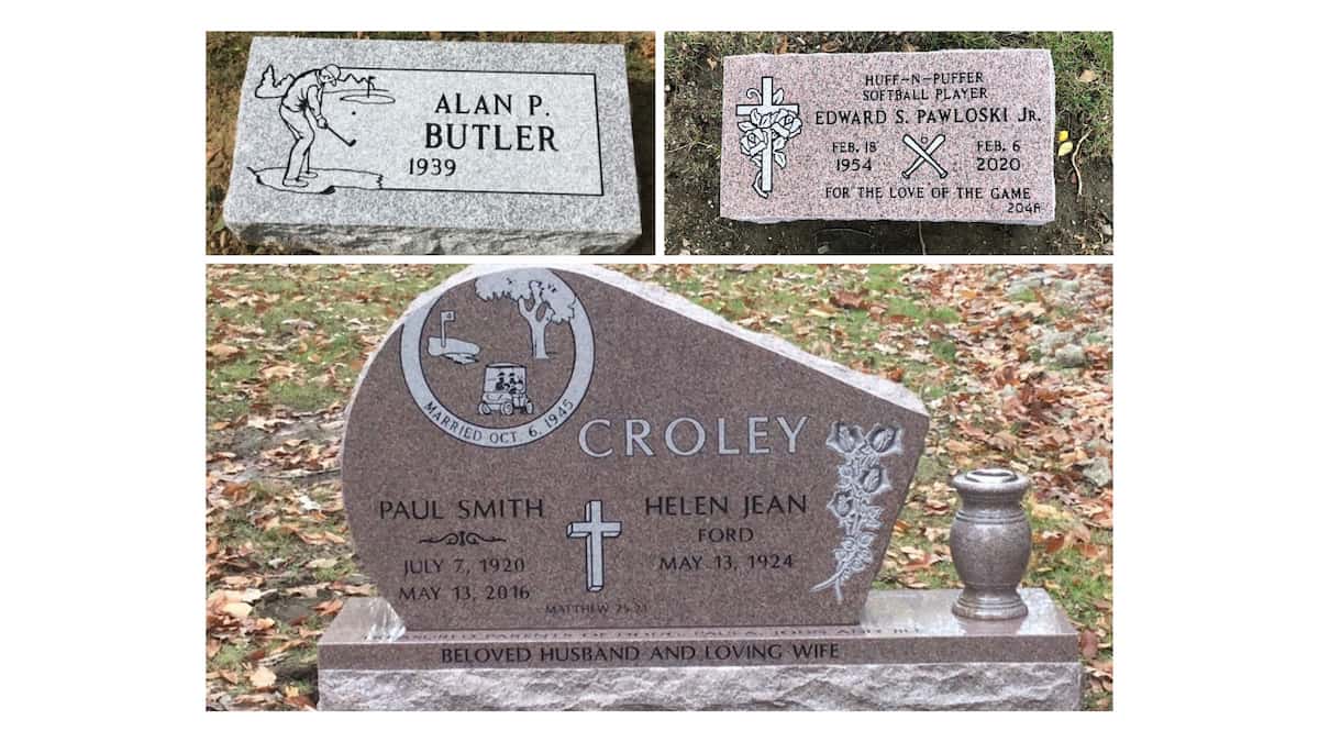6 Headstone Designs For Athletes